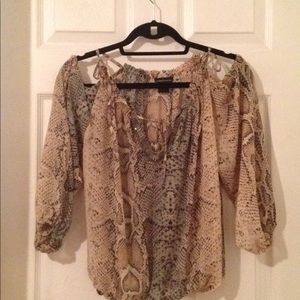 Snake skin print shirt